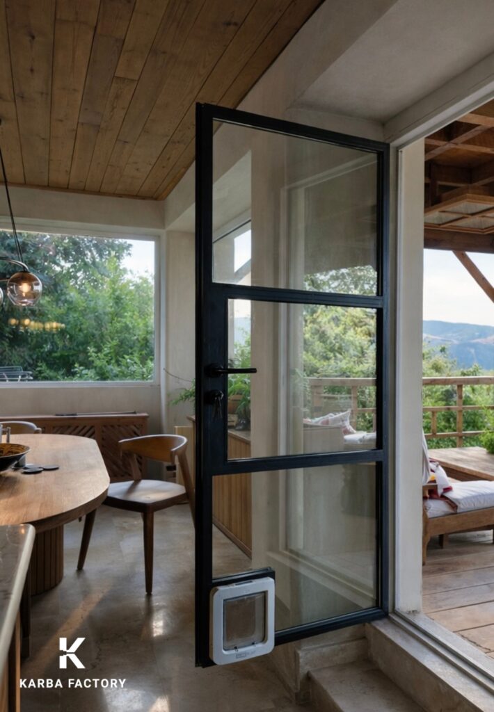 Steel-framed glazing