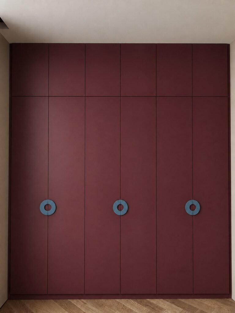 Burgundy wardrobe
