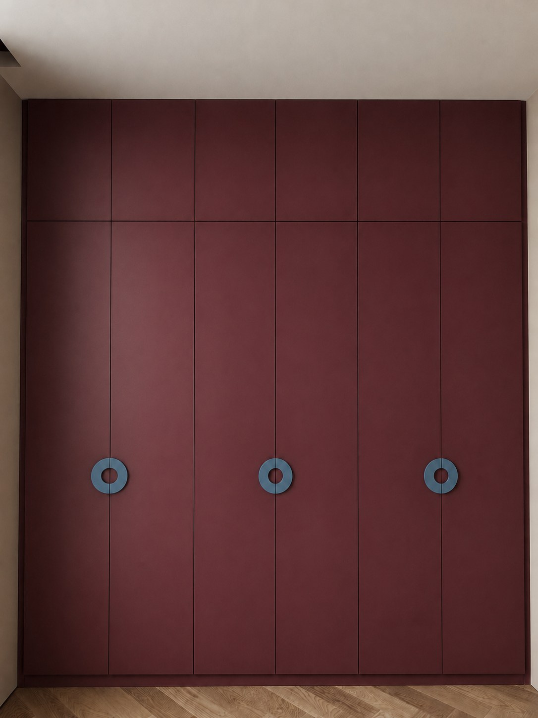 Burgundy wardrobe