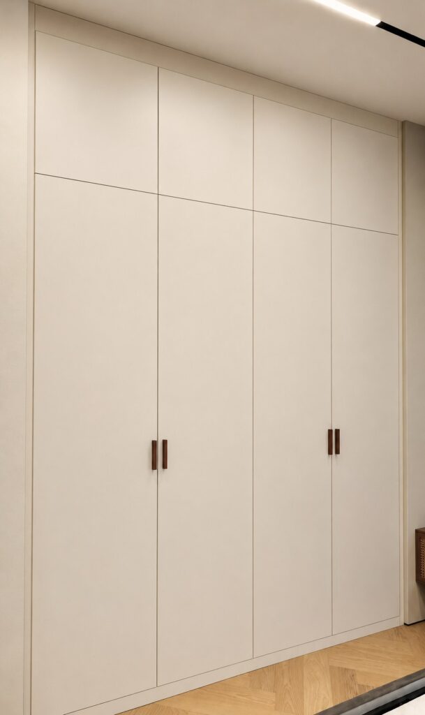 Cream fitted wardrobe