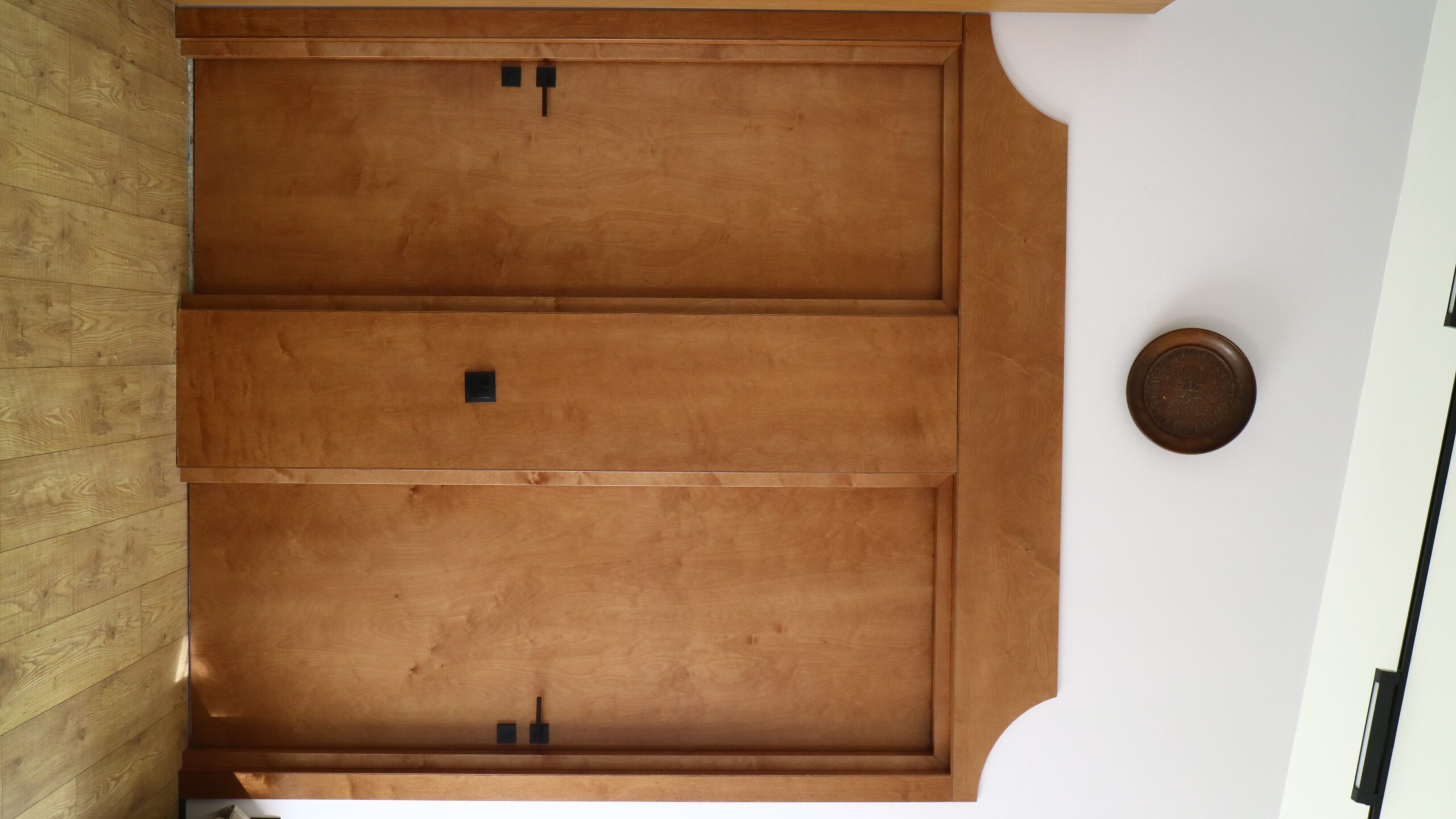 Oak doors with a shaped head