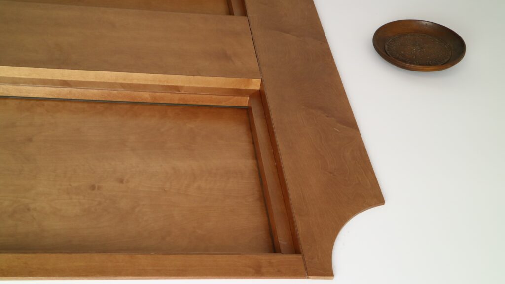 Oak doors with a shaped head